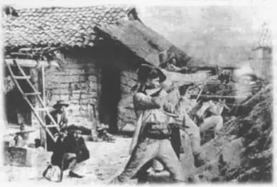 Soldados batalhando durante a revolta de juazeiro.