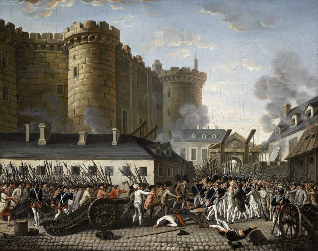 Cenário de guerra durante a revolução francesa no artigo Revolução Francesa 20 questões completas para sua prova.