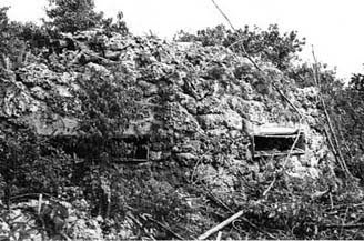 Japanese fortification at the Battle of Peleliu
