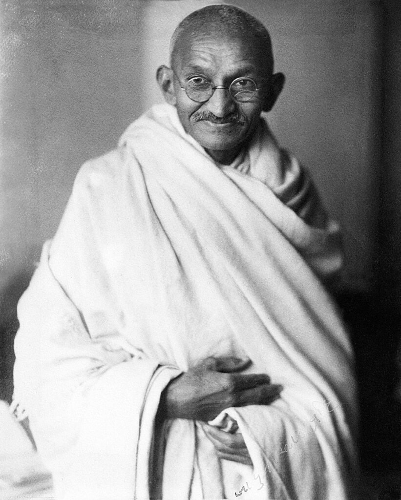 Fotografia de estúdio de Mahatma Gandhi, Londres, 1931