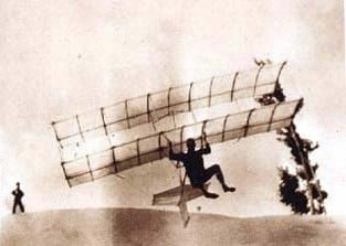 O primeiro planador de Chanute de 1896 na história dos aviões