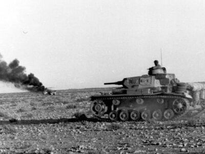 Um-tanque-Panzerkampfwagen-III-alemao-da-Afrika-Korps
