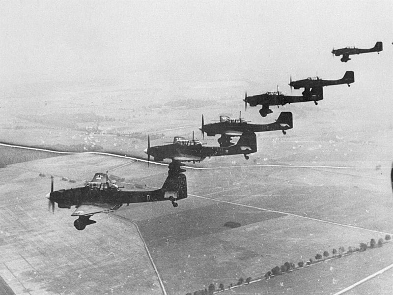 apoio aereo da Blitzkrieg
