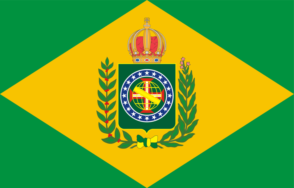 Bandeira do império do Brasil.