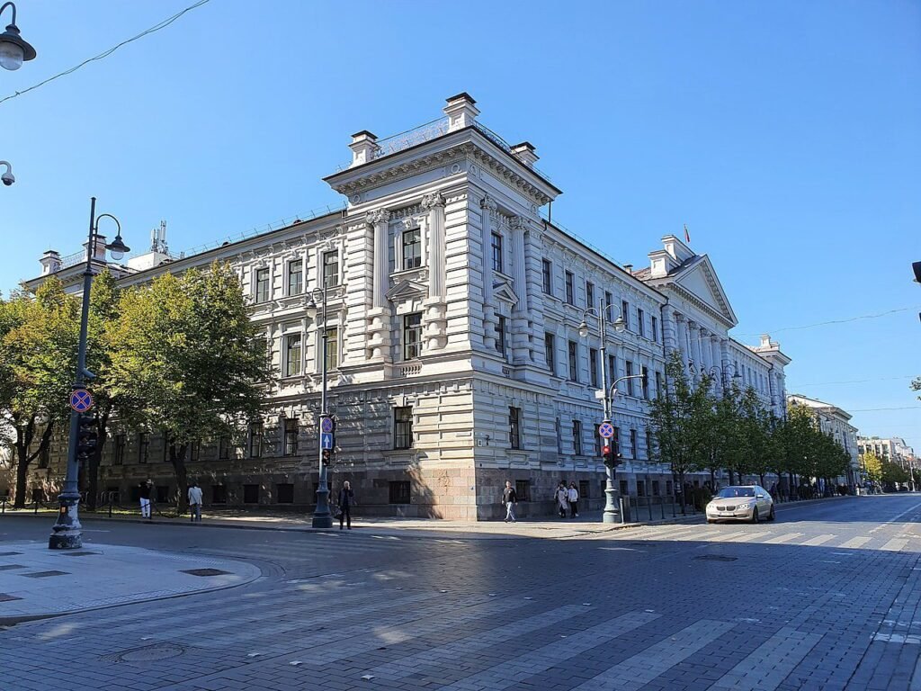 O antigo prédio da KGB em Vilnius, Lituânia.
