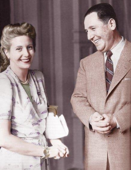 Juan Domingo Perón, criador do Peronismo, junto com sua esposa Eva Duarte