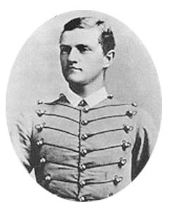 Pershing como cadete em 1886.