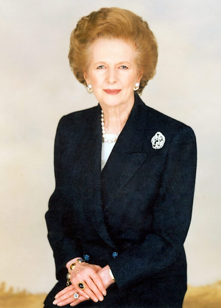 Primeira Ministra Baronesa Margaret Thatcher.