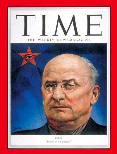 Lavrenty Beria na capa da Time , 20 de julho de 1953.