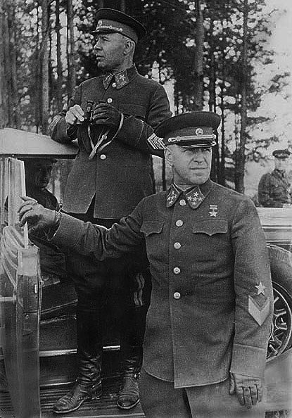 Zhukov e Semyon Timoshenko em 1940.